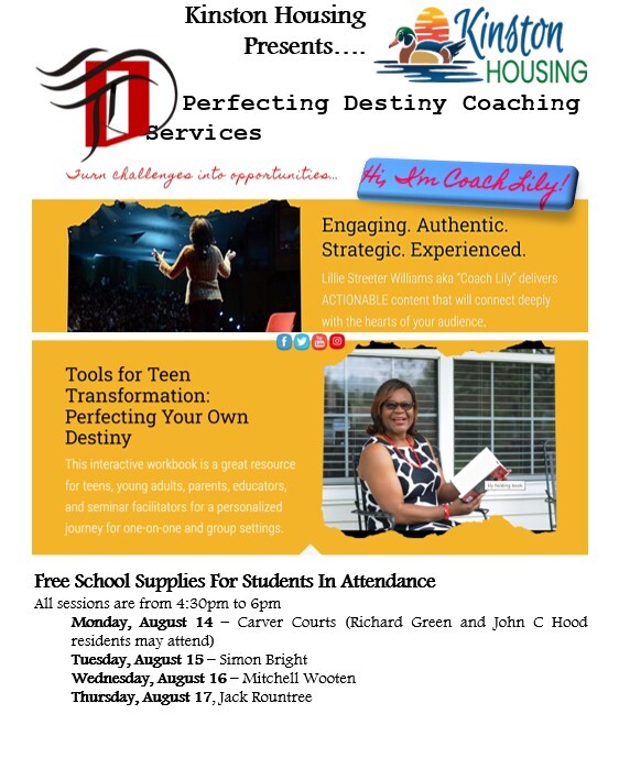 Perfecting Destiny Caching Services Flyer. All information on flyer is listed above.