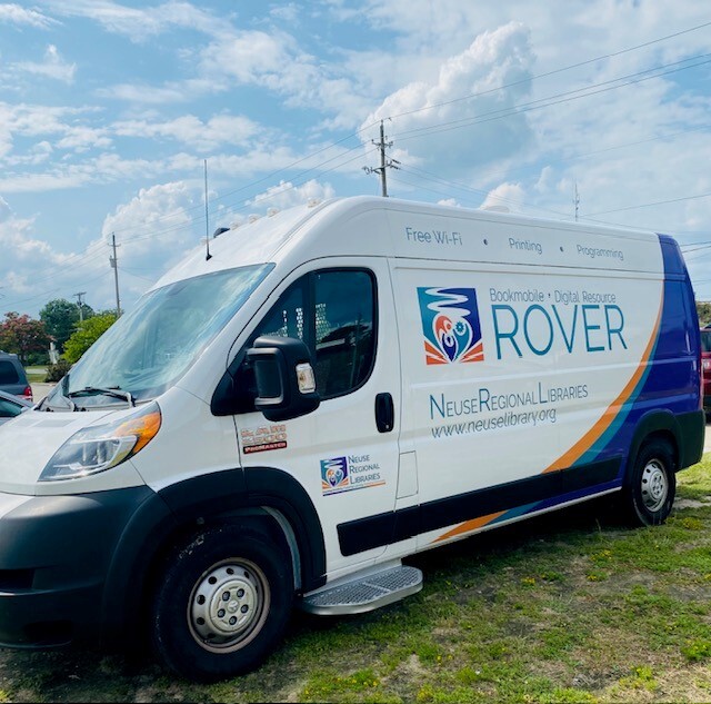 Side View of the Digital Resource Rover van.