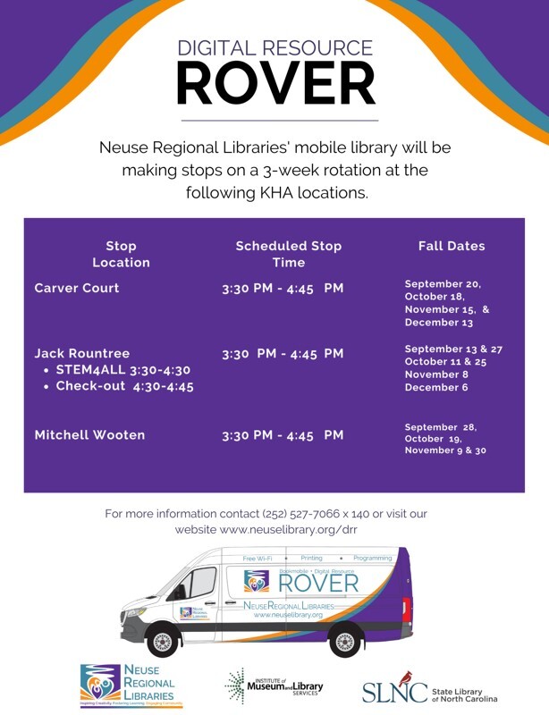 Digital Resource Rover Flyer. All information on this flyer is listed above.