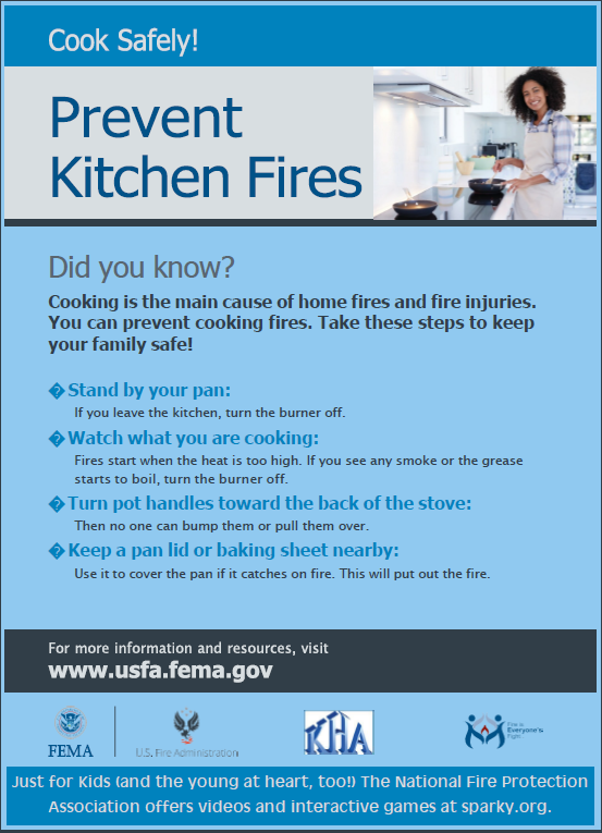 FEMA cook safely Flyer