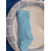  Blue slime on a plate. 
