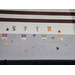  STEM posters up on a wall, with slime decals. 